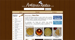 Desktop Screenshot of antiguasrecetas.com